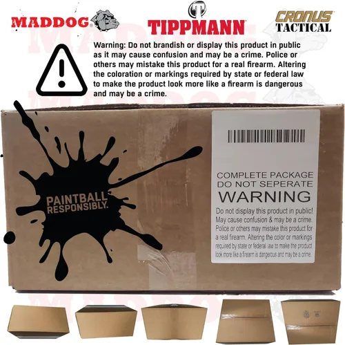 Miniatura 8 de Maddog Tippmann Cronus - Marcador táctico de paintball plateado