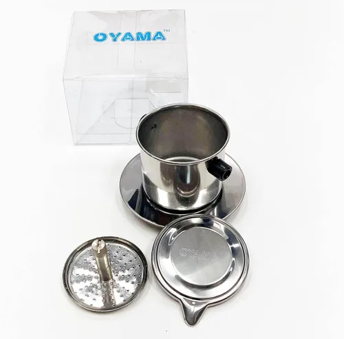 Miniatura 2 de Filtro de café vietnamita Filtro de café de prensa francesa Café de goteo tradicional reutilizable Inox Phin filtro taza de acero inoxidable