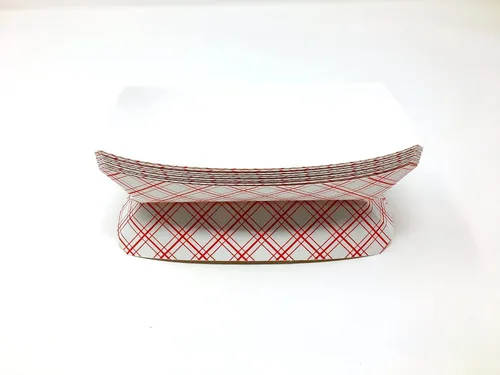 Miniatura 7 de Mr Miracle Bandeja de papel para perros calientes de 7 pulgadas en papel kraft. Paquete de 250. Desechable, reciclable y totalmente biodegradable.