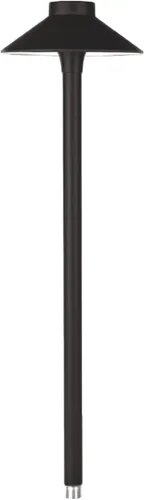 Miniatura 8 de WAC Iluminación de paisaje, Tiki 15in LED 12V Camino y Área Luz 2700K cálido LED incorporado en negro