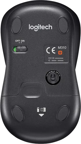 Miniatura 5 de Logitech MK335 - Combo de teclado y mouse inalámbricos silenciosos - Combo de teclado y mouse negro/plateado inalámbrico, ambidiestro