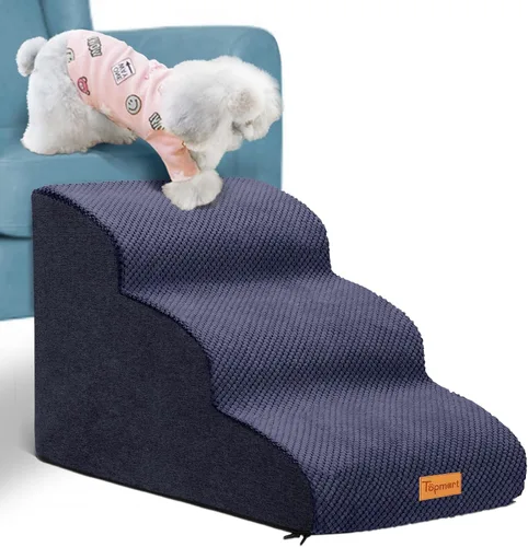 Miniatura 17 de Topmart High Density Foam Pet Steps 2 Tiers,11.8" High,Non-Slip Dog Stairs,Soft Foam Dog Ramp Ladder,Best for Injured,Older Cats,Pets with Joint