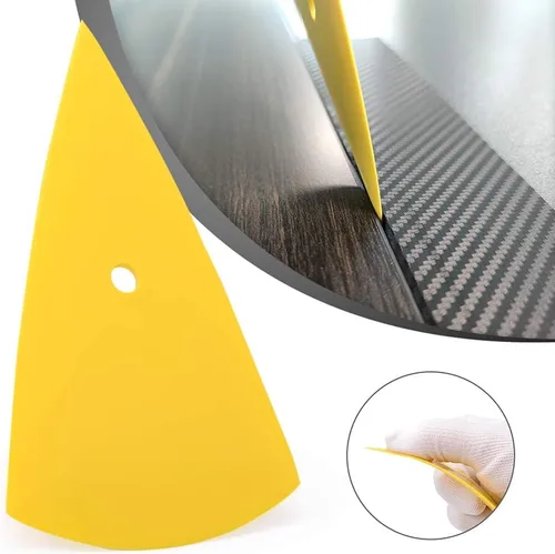 Miniatura 7 de Escobilla de goma para tintado de vehículos, herramientas PPF, kit de envoltura de coche, raspador de vástago de esquina, limpiador de agua