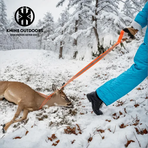 Miniatura 3 de KNINE OUTDOORS Kit de aderezo de campo con arnés de arrastre de ciervo y herramienta de traslado, accesorios de caza para hombres, equipo de caza