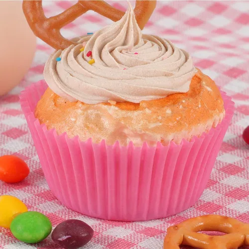 Miniatura 5 de Caperci - Forros para cupcakes color rosa estándar para hornear, 200 unidades, a prueba de grasa, para muffins, bodas, fiestas de cumpleaños