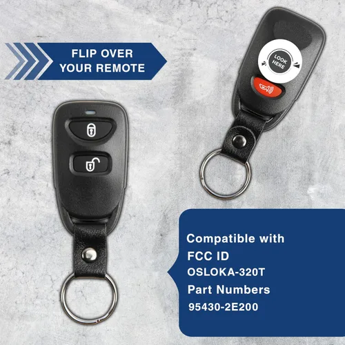 Miniatura 5 de KeylessOption Llavero remoto sin llave del coche de la alarma de la entrada para Hyundai Tucson OSLOKA-320T