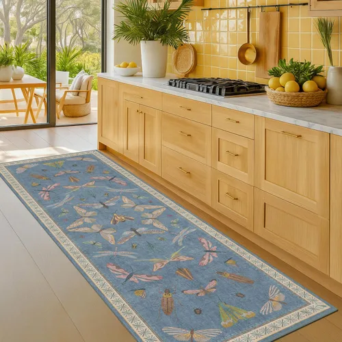 Miniatura 166 de Hazo Haus Alfombra de Baño Bohemia Lavable 2x3, Alfombras Pequeñas para Cocina, Tocador, Puerta Principal Entrada Interior, Antideslizante Pelo Bajo