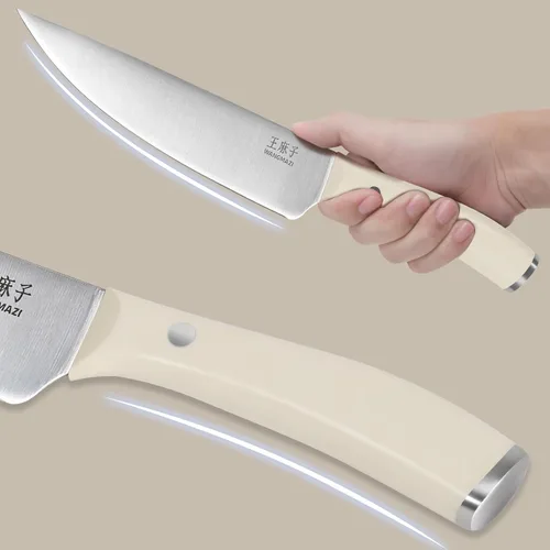 Miniatura 5 de WANGMAZI Juego de 15 cuchillos de acero inoxidable japonés de alto carbono, juego de cuchillos afilados para cocina, apto para lavavajillas, caja