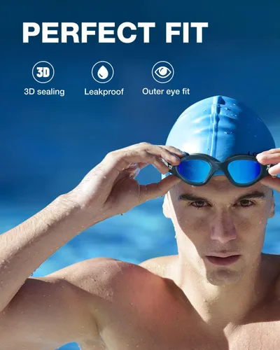 Miniatura 3 de ZIONOR G1 - Gafas de natación polarizadas unisex para mujeres adultas, antiniebla, 100% anti UV, gafas de buceo B0