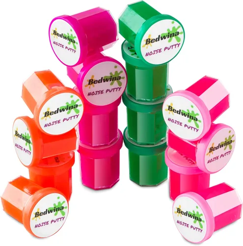Miniatura 4 de Mini masilla de ruido – (paquete de 48) slime para fiestas de lodos para niños de todas las edades, niños y niñas, masilla de ruido tonto de neón a