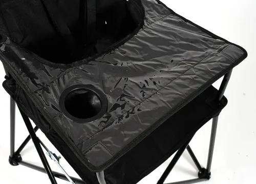 Miniatura 4 de ciao! baby Silla alta portátil para viajes, silla alta plegable con bandeja, color negro Naranja