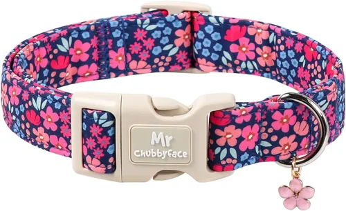 Miniatura 17 de MR.CHUBBYFACE· Collar de perro de primavera y verano, lindos collares de perro de limón verde, collar ajustable de tela natural suave para perros