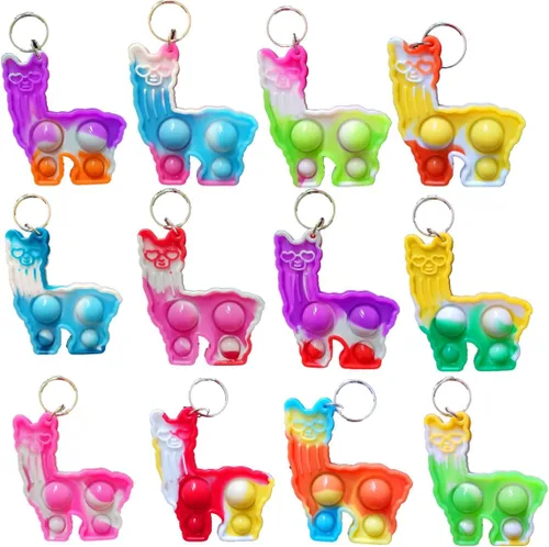 20 paquetes de llamas divertidos regalos de verano únicos mini artículo surtido juguetes para niños niños aula estudiantes regalos de profesores,