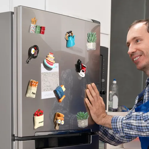 Miniatura 6 de 12 piezas de imanes para nevera de alimentos, divertidos imanes para nevera, pegatinas de nevera para la cocina, imanes decorativos de resina