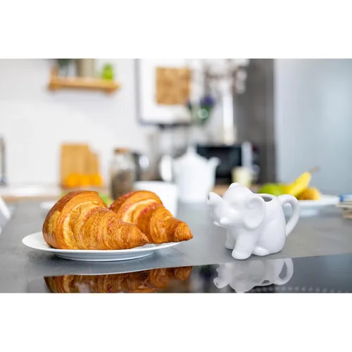 Miniatura 4 de HIC Kitchen Mini crema de elefante con asa, porcelana fina, 2 onzas, para servir leche, crema, jarabe, aderezos y salsas