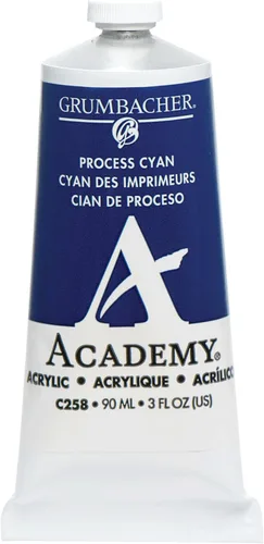 Miniatura 11 de Grumbacher Academy - Pintura acrílica, brillo, tubo de metal de 3.0 fl oz/3 onzas, tono azul cobalto