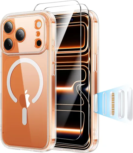 Miniatura 13 de Funda magnética diseñada para iPhone 11 Pro Max, [probada en caídas de grado militar] [compatible con MagSafe] Funda protectora delgada translúcida