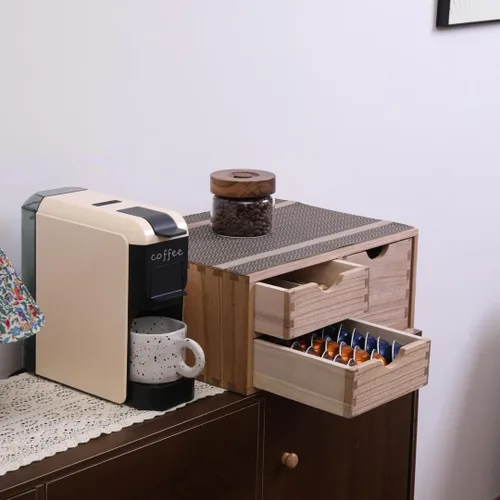 Miniatura 2 de DDYURI Cajones de Almacenamiento de Cápsulas de Café para Soporte de K-cup - Organizador de Contramesa para Almacenamiento de Utensilios de Cocina