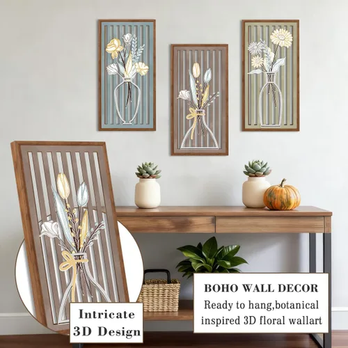 Miniatura 3 de BINCUE Arte de pared de la Biblia de Jesús, versículo bíblico, decoración de pared de madera, escritura moderna para sala de estar, dormitorio