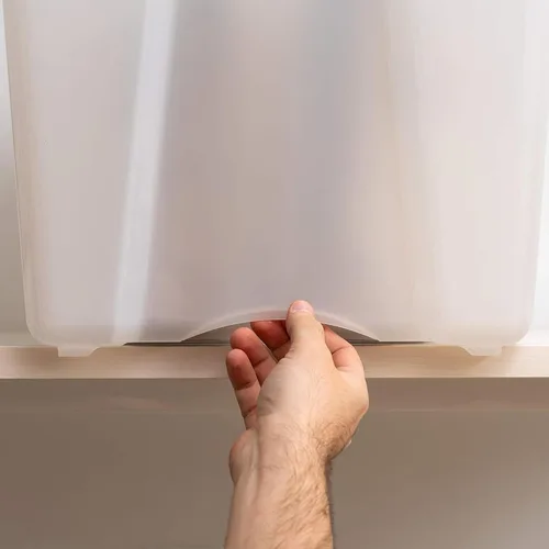 Miniatura 7 de IRIS USA Contenedores de almacenamiento de plástico apilables de 40 cuartos de galón con tapas, paquete de 6 unidades, sin BPA, fabricados en Perla