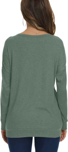 Miniatura 4 de YSYOKOW Women Long Sleeve Shirts Casual Tops Dressy Blouses Fashion Tunic with Pockets