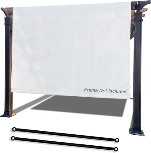 Miniatura 8 de Alion Home Funda universal transpirable para pérgola – Toldo de repuesto para pérgola – Cubierta de parasol ajustable para exteriores con varillas