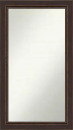 Miniatura 126 de Amanti Art Espejo de baño de bronce para sobre el fregadero, 24 x 24 pulgadas, espejo cuadrado de bronce Lara para tocador, marco de madera