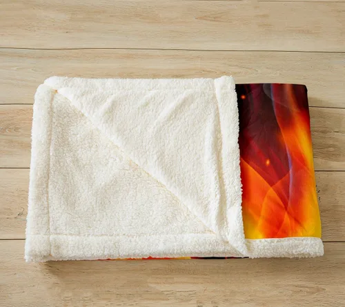 Miniatura 2 de Manfei Manta de tigre de fuego, manta de cama de tigre de llama naranja para niños, adolescentes y adultos, decoración de habitación, manta temática