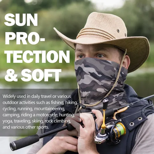 Miniatura 2 de Polaina para el cuello, protección solar, máscara facial para hombres y mujeres, transpirable, para la cabeza, protección contra el polvo