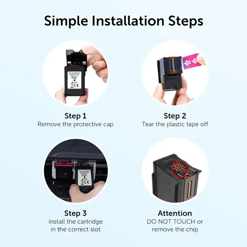 Miniatura 7 de Cartucho de tinta negra 61XL para HP Ink 61 XL, reemplazo para HP61 HP61XL, 2 unidades para Envy 4500, 5530, 4502, 4501, 5535, OfficeJet 4630, 4635
