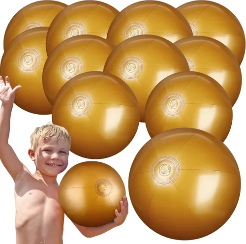 Miniatura 9 de Raiten 12 bolas de playa inflables de playa, bola inflable grande flotante para piscina, recuerdos de fiesta al aire libre, suministros de fiesta