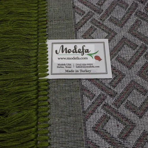 Miniatura 6 de Modefa Alfombra turca de oración islámica – Alfombra grande para rezar en grupo y reunión – Alfombra ancha de terciopelo de felpa – Janamaz Sajada