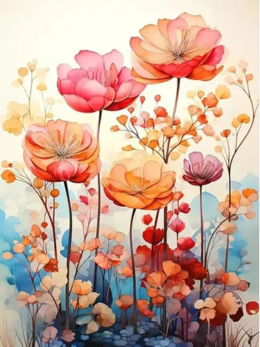 Miniatura 9 de RYMILIE Kits de Pintura de Diamantes para Adultos - Flores de Mariposa Kits de Arte de Diamantes 5D DIY Taladro Completo Pinturas de Puntos