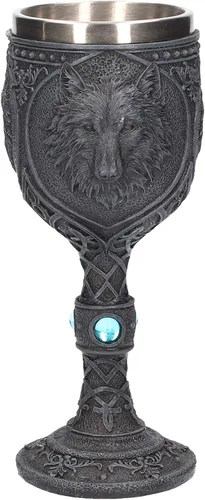 Miniatura 3 de Nemesis Now U2501G6 Night Wolf - Cáliz (9.1 in), color negro