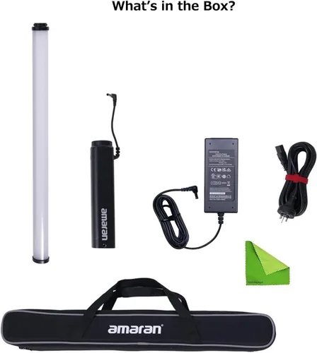 Miniatura 3 de Aputure Amaran T2C RGBWW - Tubo de luz LED, 20 W, 2500 K-7500 K, varilla de luz RGB ajustable, aplicación de soporte y control DMX 46 preajustes