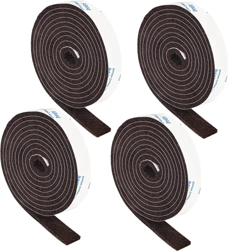 Miniatura 22 de Almohadillas de fieltro para muebles, 1 rollo de fieltro de 5 x 40 pulgadas, color beige
