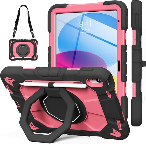 Miniatura 13 de Kenke Funda magnética desmontable para iPad A16/10ª generación de 11/10.9 pulgadas 2025/2022, funda magnética desmontable para iPad con soporte