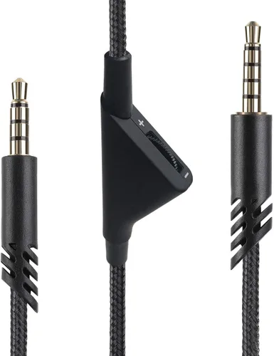 [Cable de reemplazo de 3 metros para Astro A10 A40 con control de volumen en línea, cable de audio para juegos compatible con auriculares Astro A10