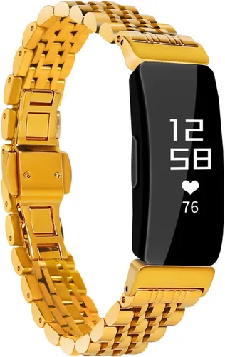 Miniatura 10 de Metal Bracelet Compatible with Fitbit Inspire/Inspire HR/Inspire 2 Bands, Stainless Steel Replacement Strap Wristband Accessories for Inspire