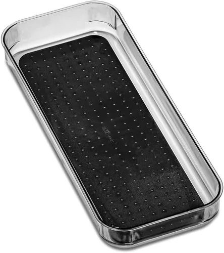 Miniatura 9 de madesmart Organizador de almacenamiento mediano transparente, forro de agarre suave de alta calidad, base antideslizante, para utensilios de cocina