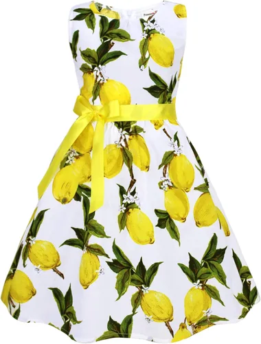 Miniatura 82 de Vestido de verano para niña, de algodón, con diseño floral