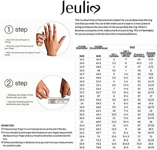 Miniatura 6 de Jeulia - Anillo de plata de ley con circonitas intercambiables para mujer, para boda, compromiso, aniversario