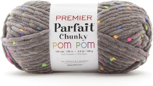 Miniatura 13 de Premier Yarns Parfait Chunky Pom Pom 2107-11 Caramelo Crujiente