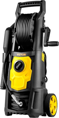 Miniatura 9 de VEVOR Lavadora a presión eléctrica, 2000 PSI, lavadora de potencia máxima de 1.65 GPM con manguera y carrete de 30 pies, 5 boquillas de conexión