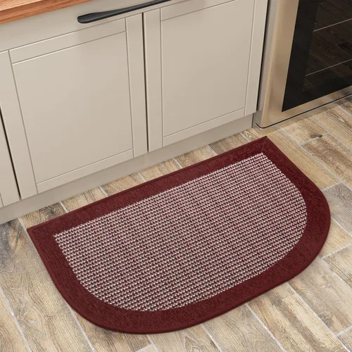 Miniatura 17 de PADOOR Tapetes de cocina para piso, alfombras de cocina antideslizantes, lavables, medio círculo, alfombra para fregadero de cocina, alfombra