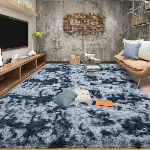 Miniatura 39 de Tepook Alfombras súper suaves y esponjosas para sala de estar, alfombras de área de 8 x 10 pies para dormitorio, alfombra moderna peluda, alfombras