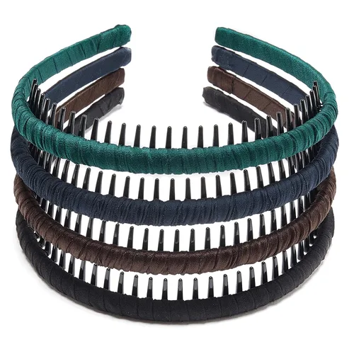 Miniatura 24 de 4 unidades - Diadema multicolor con dientes de resina protectora - Diadema con peine - Accesorios para el cabello para mujer por Beauty hair