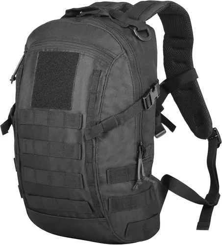 Miniatura 10 de Mochila táctica pequeña militar de 12 litros, mochila Molle, mochila militar para exteriores, senderismo, campamento, viajes (bronceado)