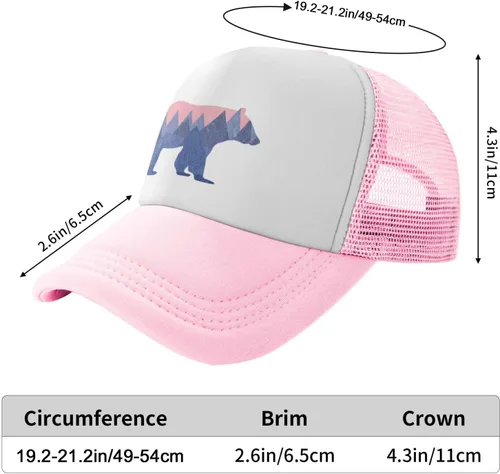 Miniatura 2 de Waldeal - Gorra de béisbol para niños y niñas de 3 a 8 años, diseño de oso de montaña
