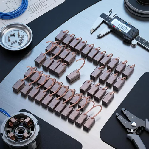 Miniatura 5 de Kadimendium Kits de reemplazo de cepillos de carbono J432A 0.315x0.394x0.787 in Cepillos eléctricos de repuesto para vehículos eléctricos Motor DC